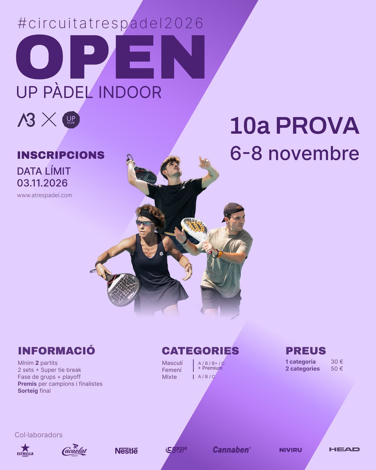 Open Up Pàdel Indoor - 10a Prova Circuit Atrespadel 2026
